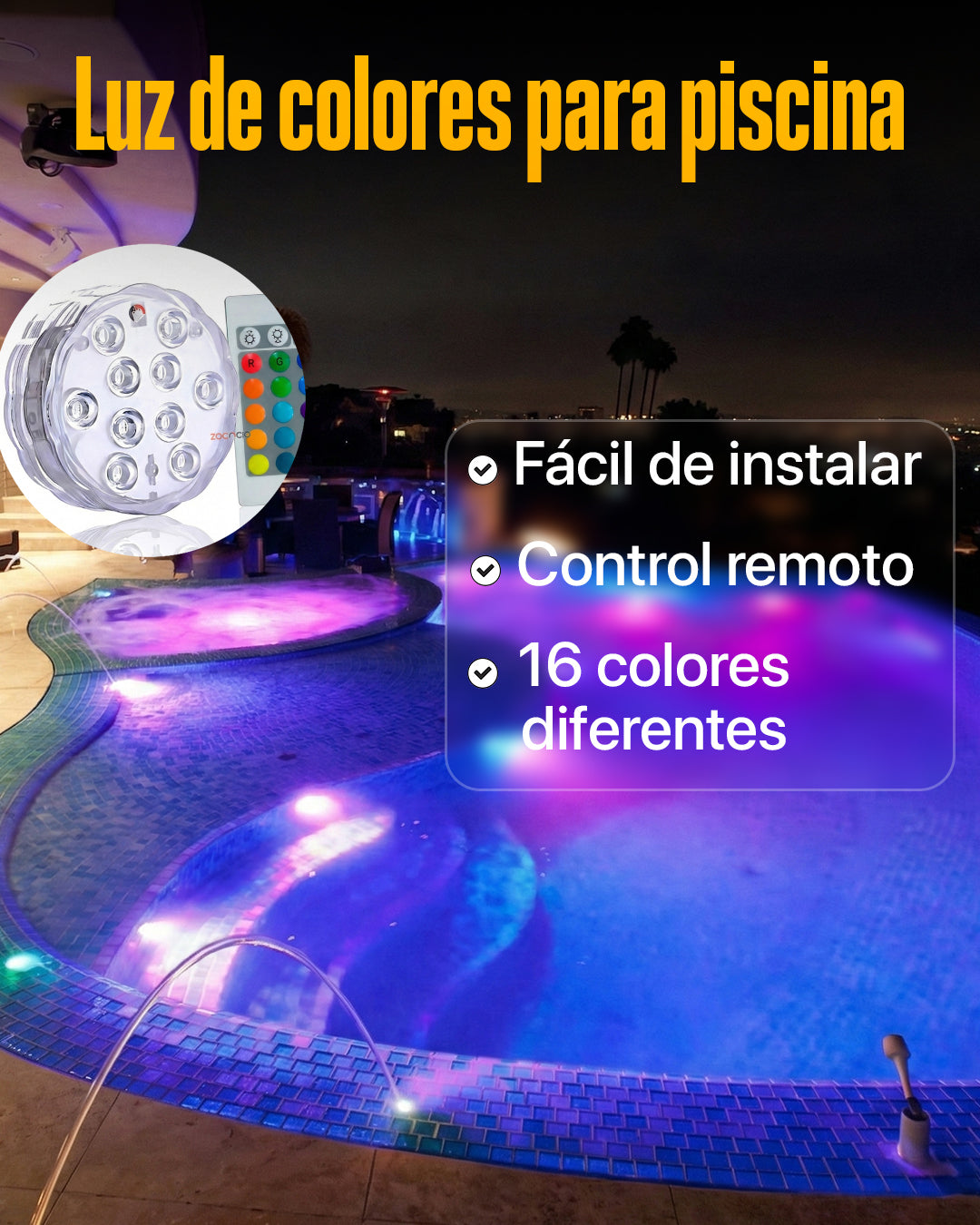 Luz LED subacuática